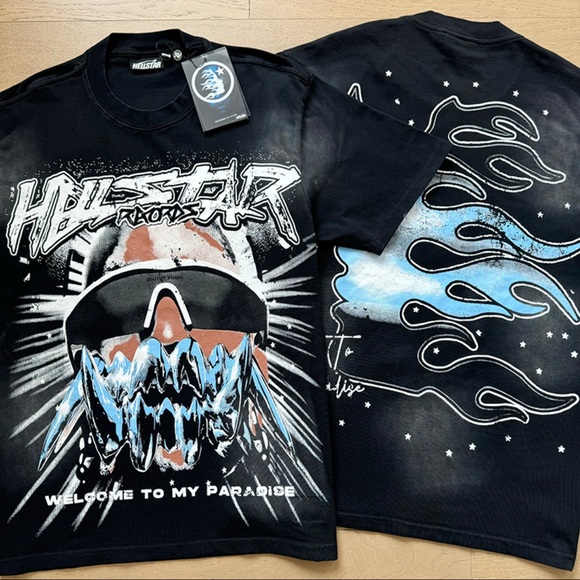 Hellstar Black Graphic T-Shirt - Picture 1 of 3